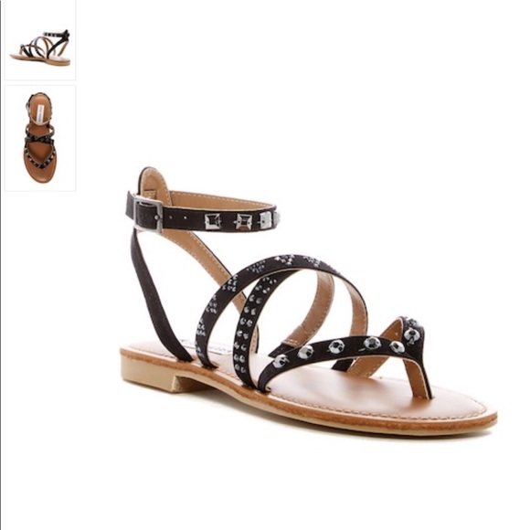 Steve Madden Natallia Black Sandal - Picture 2 of 5